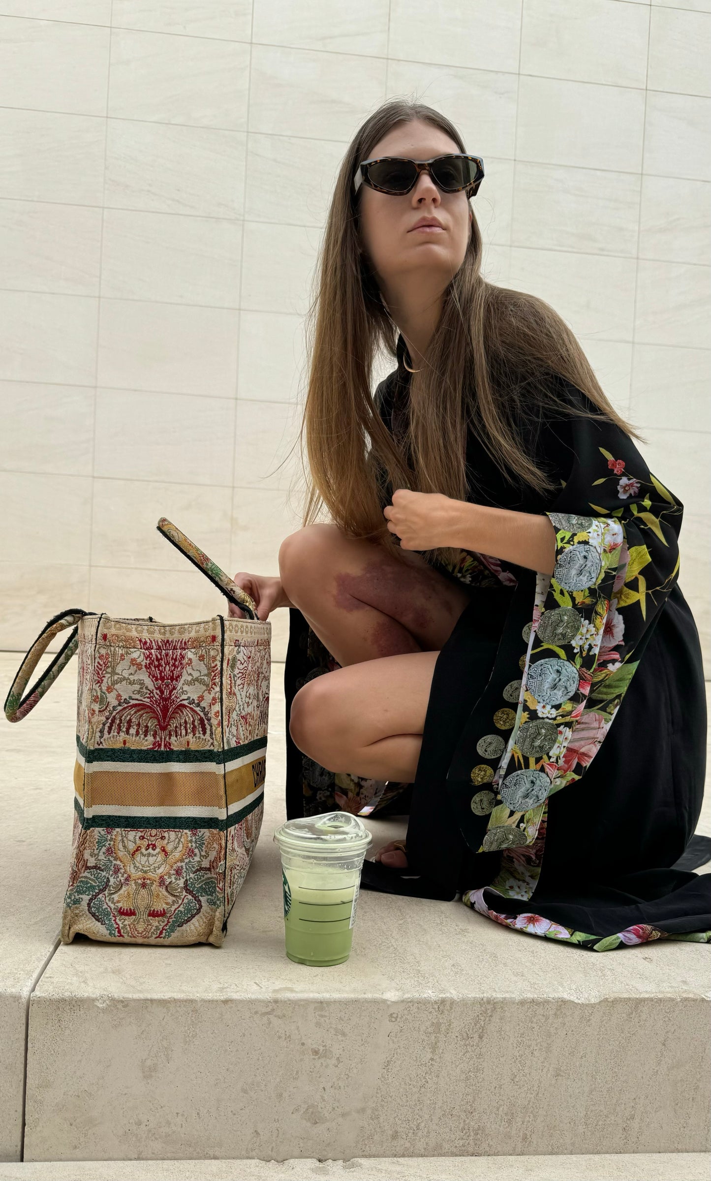 Botanical Silk Kimono