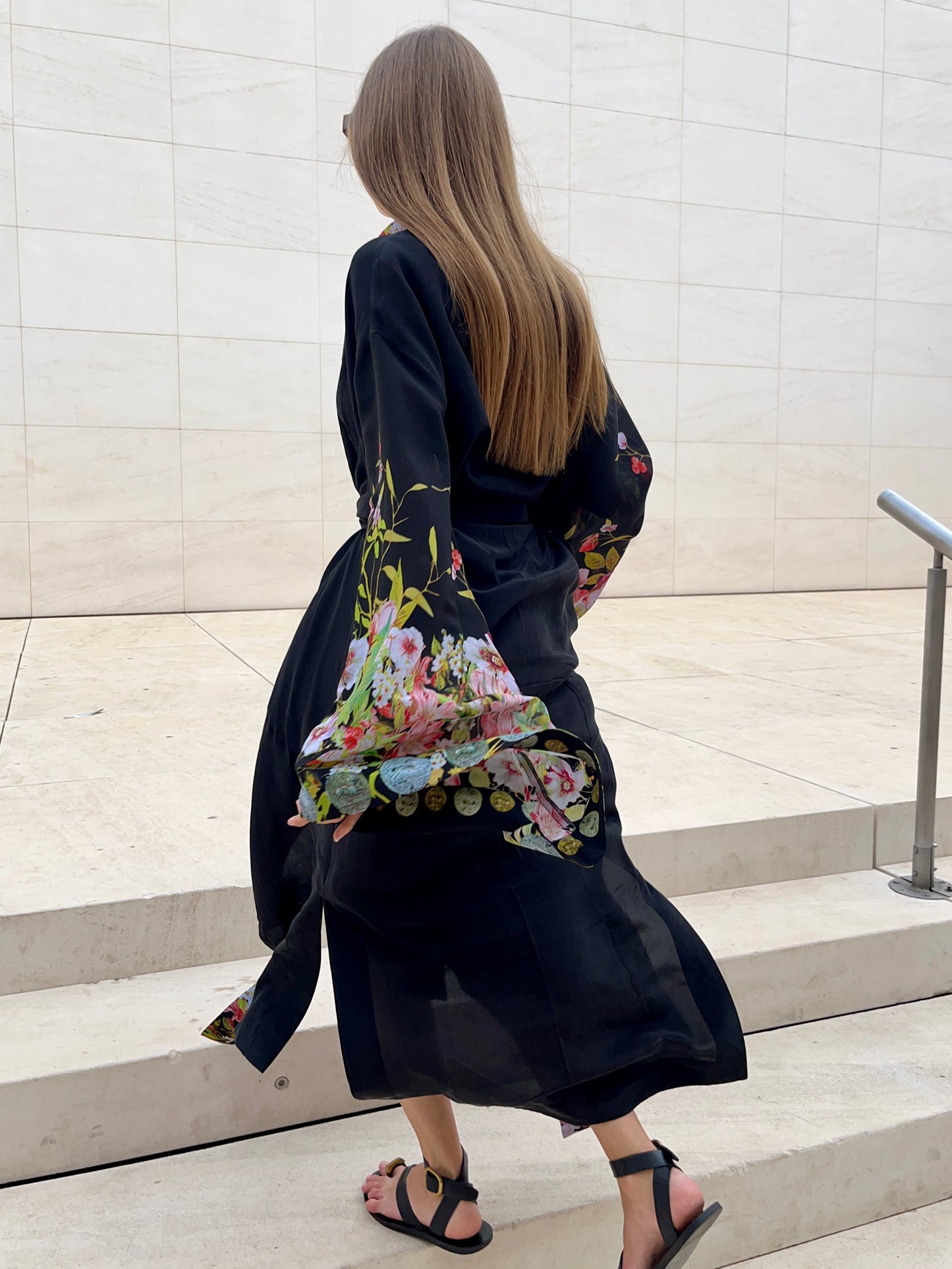 Botanical Silk Kimono