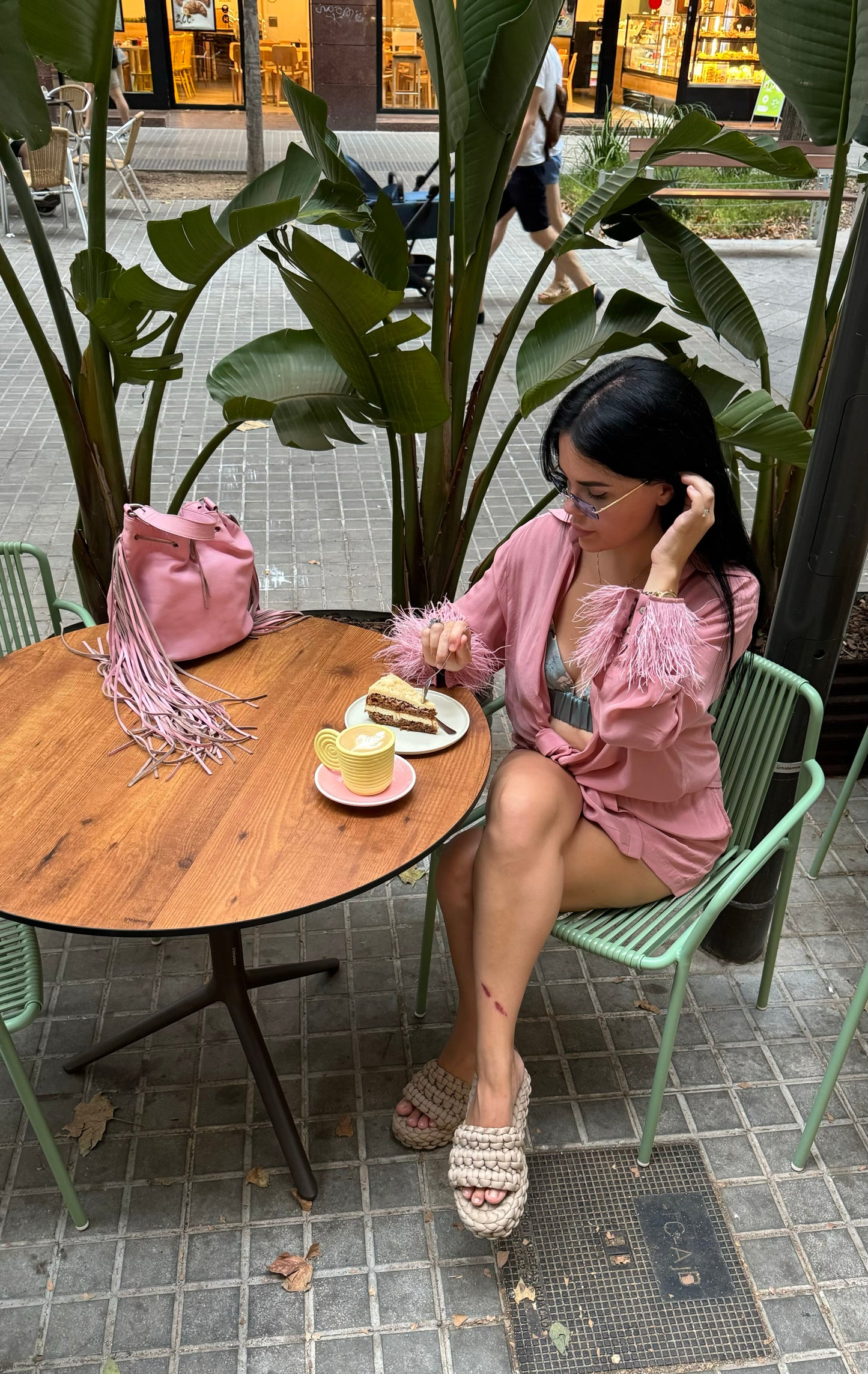 Pink Crepe Silk Shirt