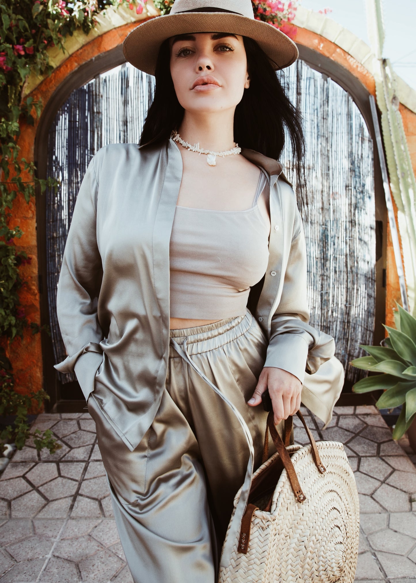 Golden Sand Silk Shirt