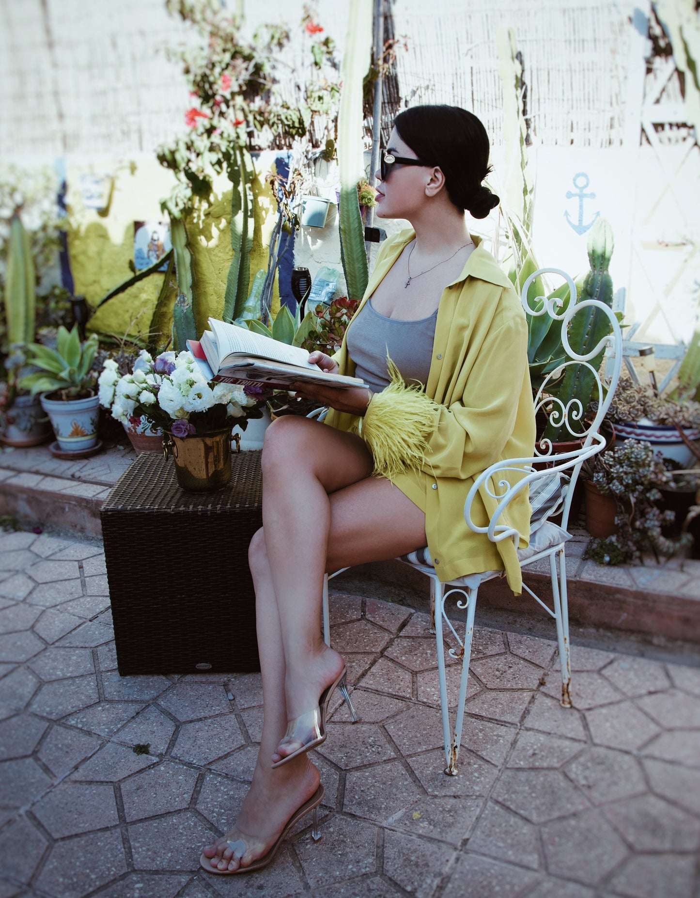 Lemon Crepe Silk Shirt