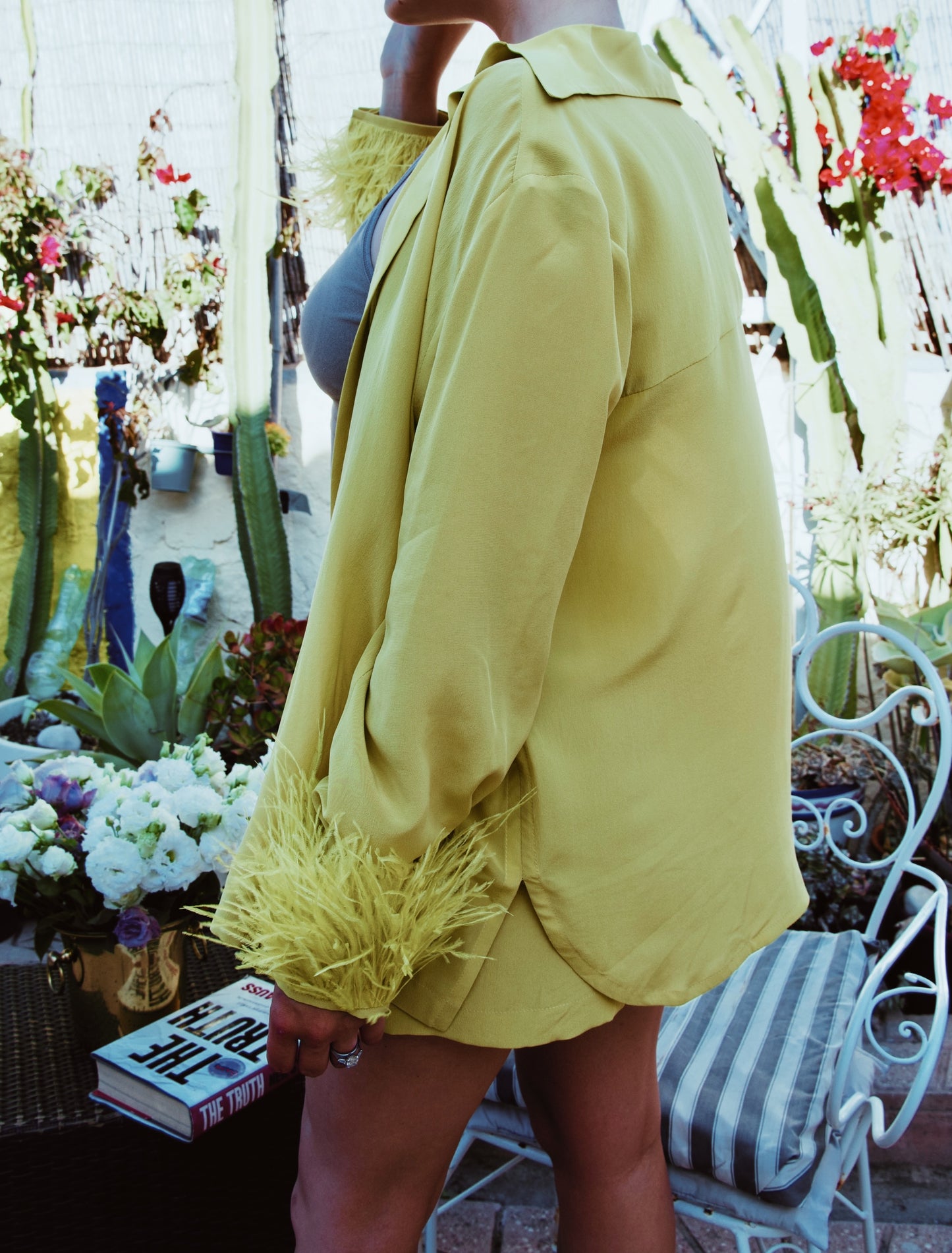 Lemon Crepe Silk Shirt