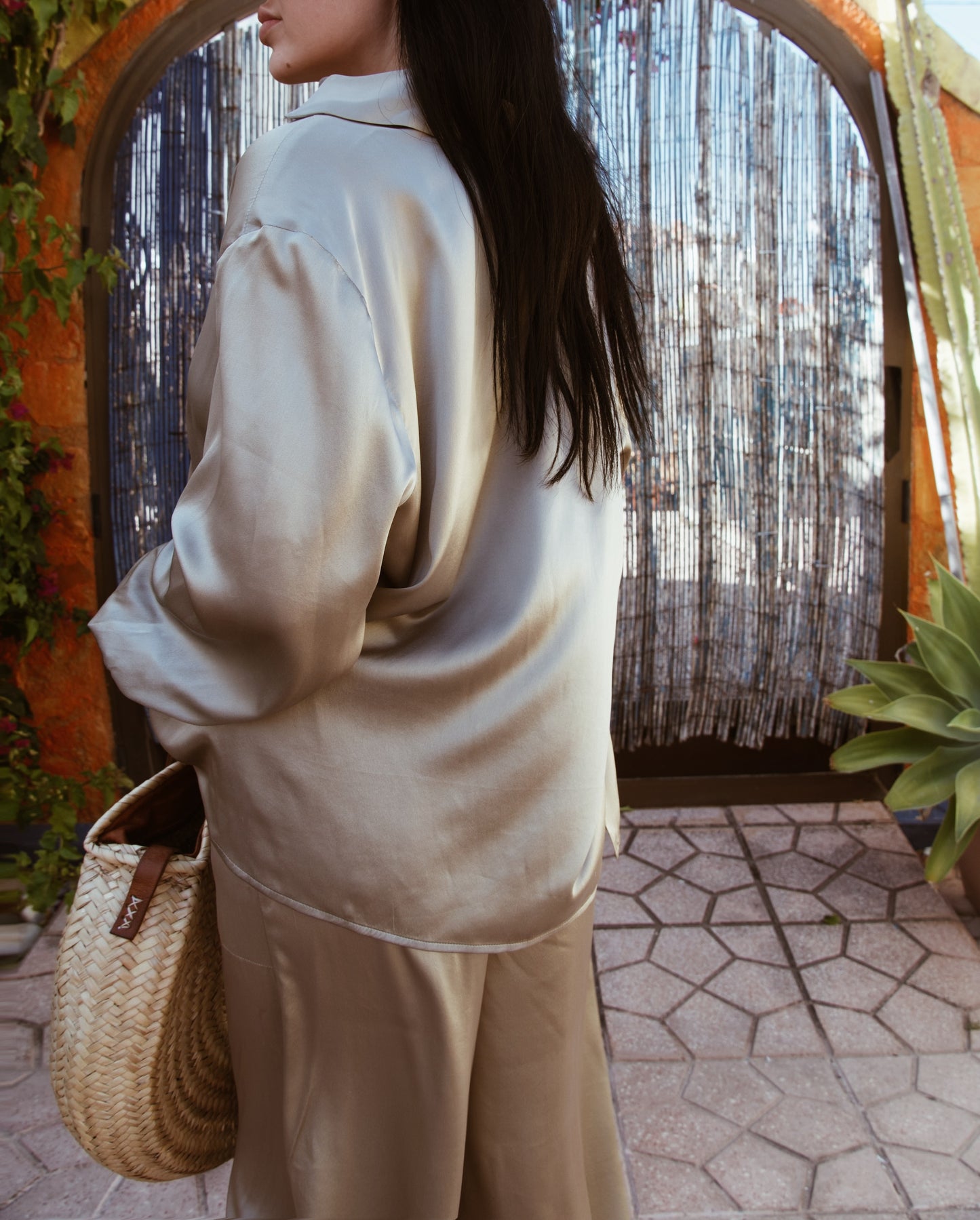 Golden Sand Silk Shirt